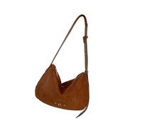 YIGZYCN Borsa a tracolla in tessuto scamosciato accattivante con tracolla regolabile pratica borsa casual borsa a tracolla per uso quotidiano borsa in pelle scamosciata per viaggio, Marrone