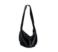 YIGZYCN Borsa a tracolla multifunzionale in pelle PU per donne e uomini funzionale e alla moda Crossbody con ampio spazio di archiviazione donne alla moda, Nero , Medium