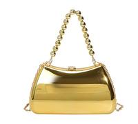 YIGZYCN Borsa da sera alla moda con catena rimovibile borsa a tracolla elegante borsa in acrilico per matrimoni feste a tracolla in acrilico, Oro