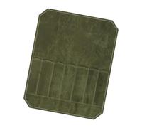 YIGZYCN Borsa in tela cerata resistente per coltelli da cuoco, con 7 scomparti per coltelli, utensili da cucina, borsa resistente per riporre coltelli e chef, Verde