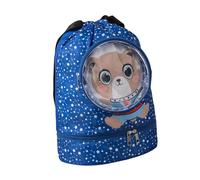 YIGZYCN Borsa per il lavaggio a secco e bagnata borsa da nuoto in stile cartone animato impermeabile borsa a tracolla con coulisse borsa da spiaggia per ragazzo ragazza borsa per lavaggio separazione