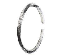 Yigzycn - Braccialetti vichinghi da uomo, amuleto protettivo, bracciale rigido Mobius, regalo di compleanno, amuleto, gioiello ornamentale, braccialetto Mobius per donne e uomini, argento