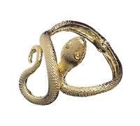 YIGZYCN Braccialetto unisex a forma di serpente retrò aperto per uomini e donne braccialetto regolabile punk gioielli per feste