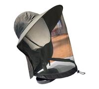 YIGZYCN Cappello con protezione solare Cappello da pesca a tesa larga con patta per il collo Escursioni all'aperto Cappellini regolabili per donne uomini adolescenti Cappellini da pesca pieghevoli