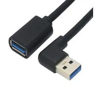 YIGZYCN Cavo di prolunga USB 3.0 a 90 gradi a forma di L maschio a femmina cavo USB di collegamento per spazi ristretti e dispositivi montati a parete Adattatore USB maschio a femmina