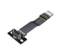 YIGZYCN Cavo interno USB 3.2 20 pin tipo E a piatto cavo a nastro foro vite maschio a femmina USB Mainboard Extender cavo a nastro maschio a femmina