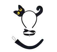 YIGZYCN Cerchietto con orecchie di animali, coda, girocollo, coda, gonna, viso, adesivo, per donne e ragazze