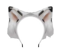 YIGZYCN Cerchietto per capelli in peluche a forma di gatto, con fascia regolabile, alla moda, accessorio per cosplay e appassionati di feste