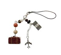 YIGZYCN Ciondolo a forma di aereo, stile vintage, lunghezza regolabile, per valigia, alla moda e versatile