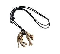 YIGZYCN Ciondolo leopardato in metallo progettato per essere indossato a lungo per accentuare la scollatura della collana leopardata, One Size, come descritto, come descritto