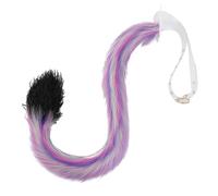 YIGZYCN Coda di volpe finta pelliccia, coda di lupo, volpi, coda di gatto, costume per Halloween, cosplay, coda di volpe pelosa regolabile, per adulti e bambini