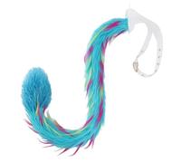 YIGZYCN Coda di volpe finta pelliccia, coda di lupo, volpi, coda di gatto, costume per Halloween, cosplay, coda di volpe pelosa regolabile, per adulti e bambini