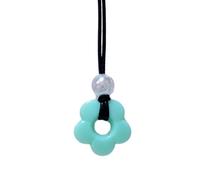 [YIGZYCN] Collana alla moda con ciondolo a forma di fiore di perle, collana girocollo con lacci, catena unica in corda cerata per clavicola, gioielli per feste, collana con ciondolo a forma di fiore,