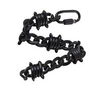 YIGZYCN Collana con catena in acrilico con spine, per uomo e donna, hip hop, punk, girocollo, ciondolo, catena clavicola, accessorio unisex