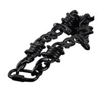 YIGZYCN Collana con catena in acrilico con spine, per uomo e donna, hip hop, punk, girocollo, ciondolo, catena clavicola, accessorio unisex