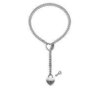 YIGZYCN Collana con ciondolo a forma di cuore, da donna, alla moda, regolabile, per clavicola, temperamento, gioiello hiphop