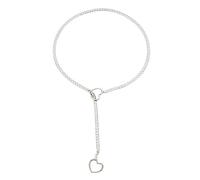 YIGZYCN Collana con ciondolo a forma di cuore, da donna, alla moda, stile punk, per clavicola, temperamento, gioielli hiphop, collane girocollo