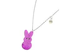 YIGZYCN Collana con ciondolo colorato a forma di coniglio, perfetta come regalo dell'amicizia, per amici e bambini, collana dell'amicizia in acrilico, One Size, come descritto, come descritto