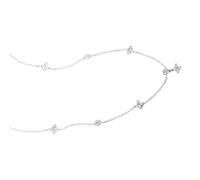 YIGZYCN Collana con ciondolo esagerato a quattro foglie con struttura in metallo e gioielli alla moda adatti per le donne