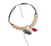 YIGZYCN Collana con design etnico accattivante alla moda, collana etnica adatta a tutte le età e vari eventi di viaggio accessorio alla moda