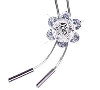 YIGZYCN Collana lunga da donna alla moda con zirconi a forma di fiore e farfalla per una collana regolabile versatile da indossare