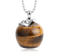 YIGZYCN Collana multifunzione con pietra naturale e frutta, con texture in pietra, per feste e celebrazioni, comoda da indossare