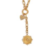 YIGZYCN Collana semplice alla moda con ciondolo a forma di cuore, gioiello per il collo per coppie giovani o amici intimi