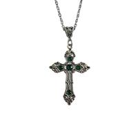 YIGZYCN Collana vintage con pietre preziose di lusso da donna catena clavicola punk gotico girocollo per donne ragazze gioielli religiosi