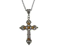 YIGZYCN Collana vintage con pietre preziose di lusso da donna catena clavicola punk gotico girocollo per donne ragazze gioielli religiosi