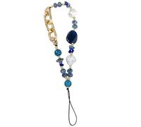 YIGZYCN Colorful perline telefono catena cinghia fascino portachiavi cordino telefono braccialetto acrilico portachiavi donna borsa ornamento gioielli regalo portachiavi perline