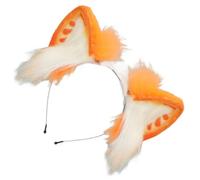 YIGZYCN Coniglietti Costumi Coniglietti Orecchio Cerchietto Coda Pellicce Finte Coda Orecchie Animali Cerchietto Natale Halloween Cosplay Costume