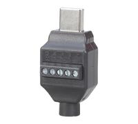 YIGZYCN Connettore portatile di tipo C nero senza saldatura richiesto adattatore terminale a crimpare 5 pin/4 pin per riparazione cavi USB connettore senza saldatura