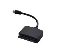 YIGZYCN Convertitori adattatore per disco rigido esterno da USB 3.0 a SATA da 2,5 pollici per HDD trasferimento dati con due porte USB A e C Lettore di dischi rigidi USB C Satas