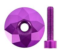YIGZYCN Coperture dello stelo superiore delle biciclette della lega di alluminio con la vite leggera della bici Top Tube Caps anteriore forcella superiore coperture durevoli