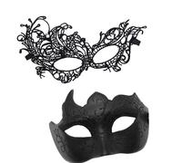 YIGZYCN Coppia Masquerade Donne Uomini Mardi Gras Veneziani Costume Per Festa di Natale Capodanno Festa Coppia Mascherate Set Veneziani Party Costume