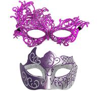 YIGZYCN Coppia Masquerade Donne Uomini Mardi Gras Veneziani Costume Per Festa di Natale Capodanno Festa Coppia Mascherate Set Veneziani Party Costume