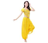 YIGZYCN Costume da danza del ventre da donna, set da 2 pezzi per costumi di Halloween