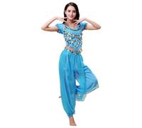 YIGZYCN Costume da danza del ventre da donna, set da 2 pezzi per costumi di Halloween