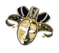 YIGZYCN Costume da giullare in maschera Veneziani Mardi Gras Carnevali per Halloween Festa in maschera Mardi Gras Costume di Halloween per la festa