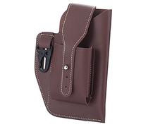 YIGZYCN Custodia per cellulare da uomo Cintura Cintura Custodia protettiva per telefono Custodia protettiva in pelle PU Portafoglio Borsa da cintura Porta telefono Cintura Porta telefono in vita