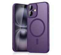 YIGZYCN Custodia protettiva antiscivolo traslucida per telefono serie 17/16 leggera custodia protettiva per PC viola scuro