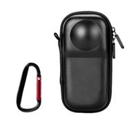 YIGZYCN Custodia resistente all'acqua per fotocamera con assorbimento degli urti e strato interno in peluche per custodia da viaggio protettiva per fotocamera a 360 gradi, Nero