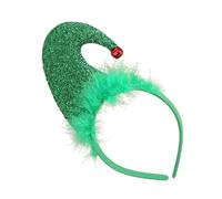 YIGZYCN Decorazione natalizia con cappello di Babbo Natale, cerchietto con campane, spettacoli teatrali, fascia per capelli, puntelli per festival, accessori per feste di festa