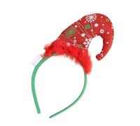 YIGZYCN Decorazione natalizia con cappello di Babbo Natale, cerchietto con campane, spettacoli teatrali, fascia per capelli, puntelli per festival, accessori per feste di festa