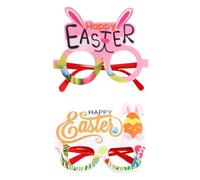 YIGZYCN Divertenti occhiali da festa pasquali cornici eleganti per feste con cornici decorative con tema pasquale per occasioni piacevoli accessori per eventi familiari