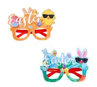 YIGZYCN Divertenti occhiali da festa pasquali cornici eleganti per feste con cornici decorative con tema pasquale per occasioni piacevoli accessori per eventi familiari