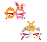 YIGZYCN Divertenti occhiali da festa pasquali cornici eleganti per feste con cornici decorative con tema pasquale per occasioni piacevoli accessori per eventi familiari