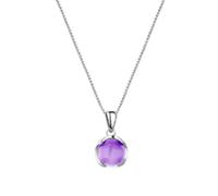 YIGZYCN Dolce ragazze clavicola catena con ciondolo rotondo di cristallo catena regolabile accessori donna gioielli San Valentino