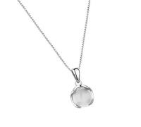 YIGZYCN Dolce ragazze clavicola catena con ciondolo rotondo di cristallo catena regolabile accessori donna gioielli San Valentino
