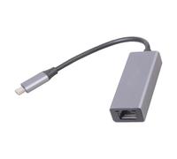 YIGZYCN Due porte USB C a RJ45 convertitori 10Gbps Gigabit Wire adattatore di rete spine in alluminio Play